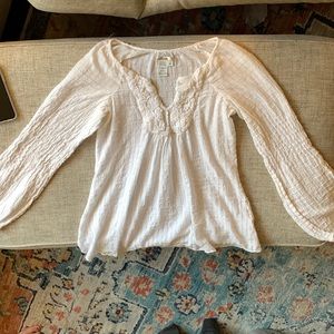 Sophie Max long sleeved blouse // XS // white